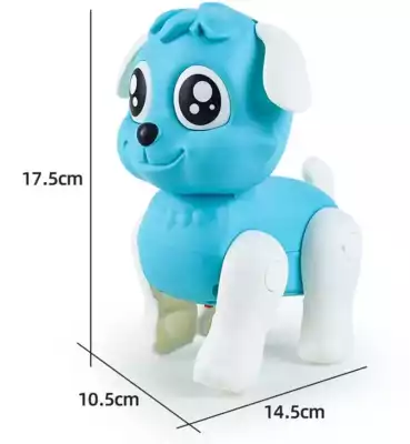 Электрическая игрушка собака на батарейках голубой
